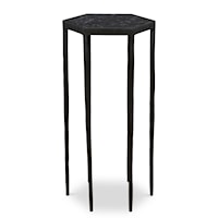 Transitional Hexagonal Accent Table