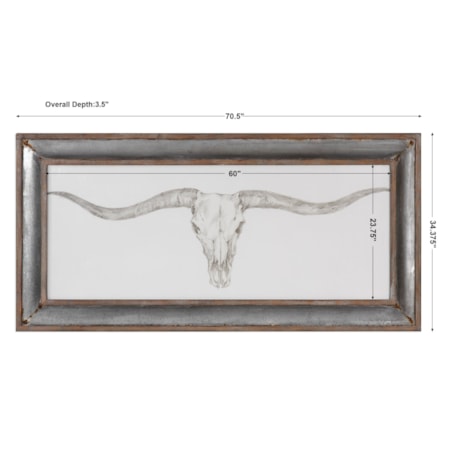 Western Skull Mount Print