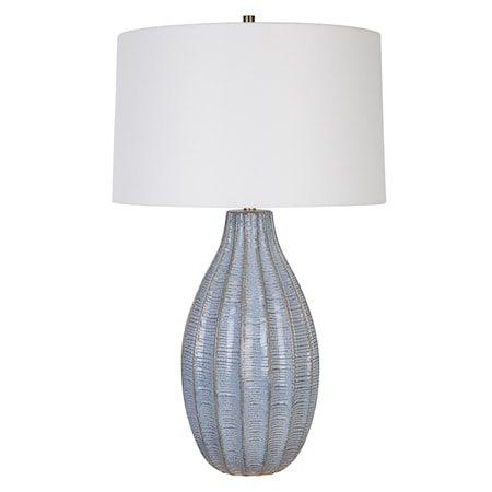 Blue Glaze Table Lamp