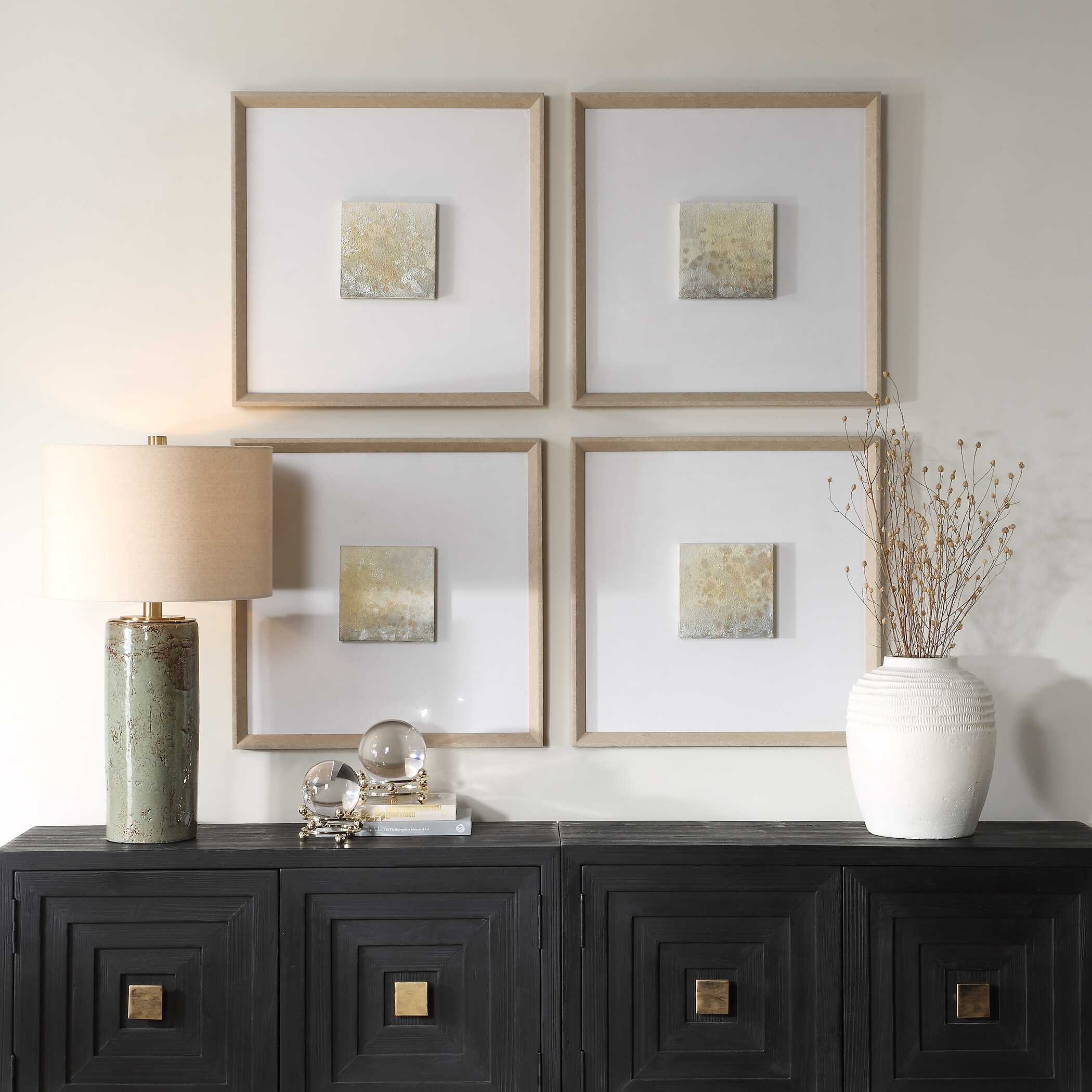 Now &amp; Then Abstract Art Set/4