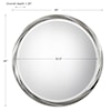 Uttermost Mirrors - Round Orion Silver Round Mirror