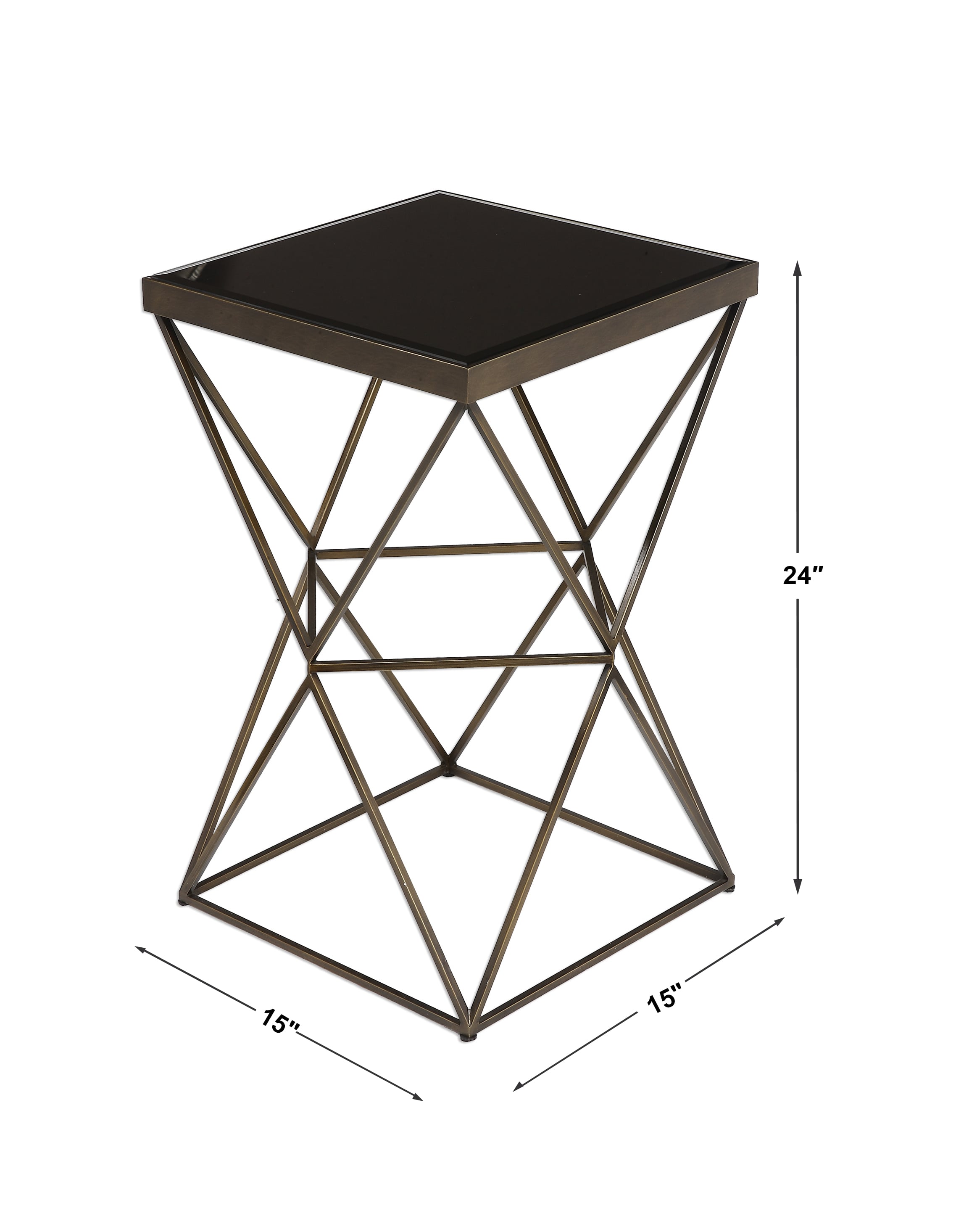 Uttermost Accent Furniture - Occasional Tables Uberto Caged Frame Accent Table