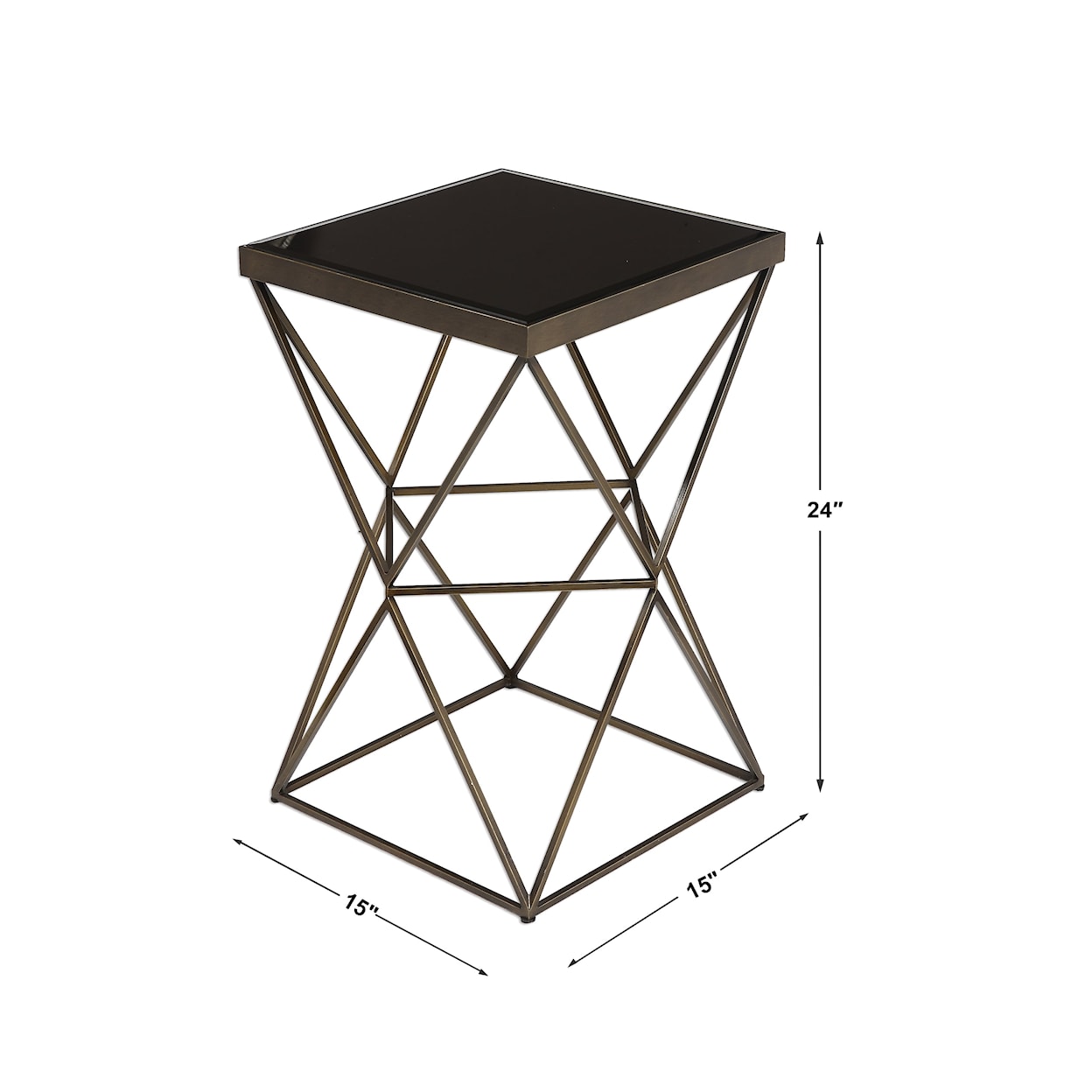 Uttermost Accent Furniture - Occasional Tables Uberto Caged Frame Accent Table
