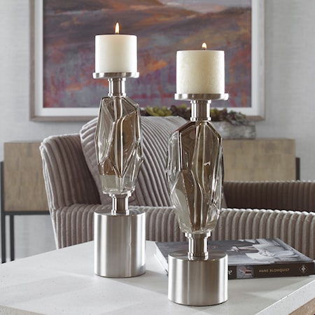 Ore Candleholders Set/2