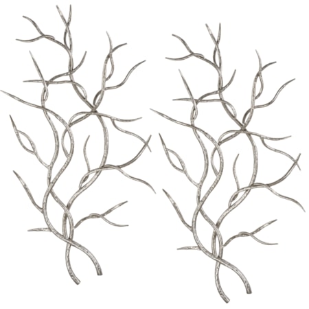 Silver Branches (Set of 2)