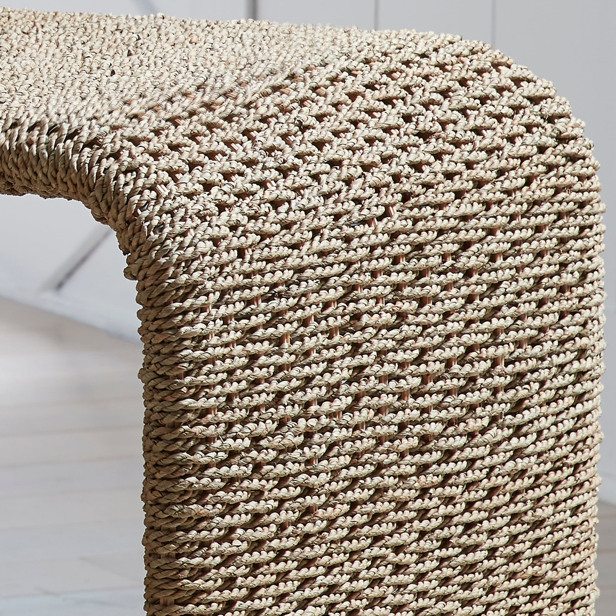 Woven Seagrass End Table