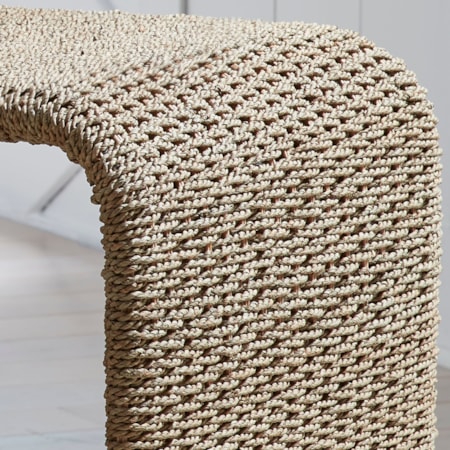 Woven Seagrass End Table