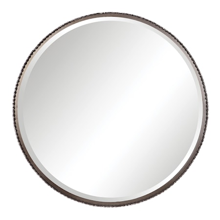 Ada Round Steel Mirror