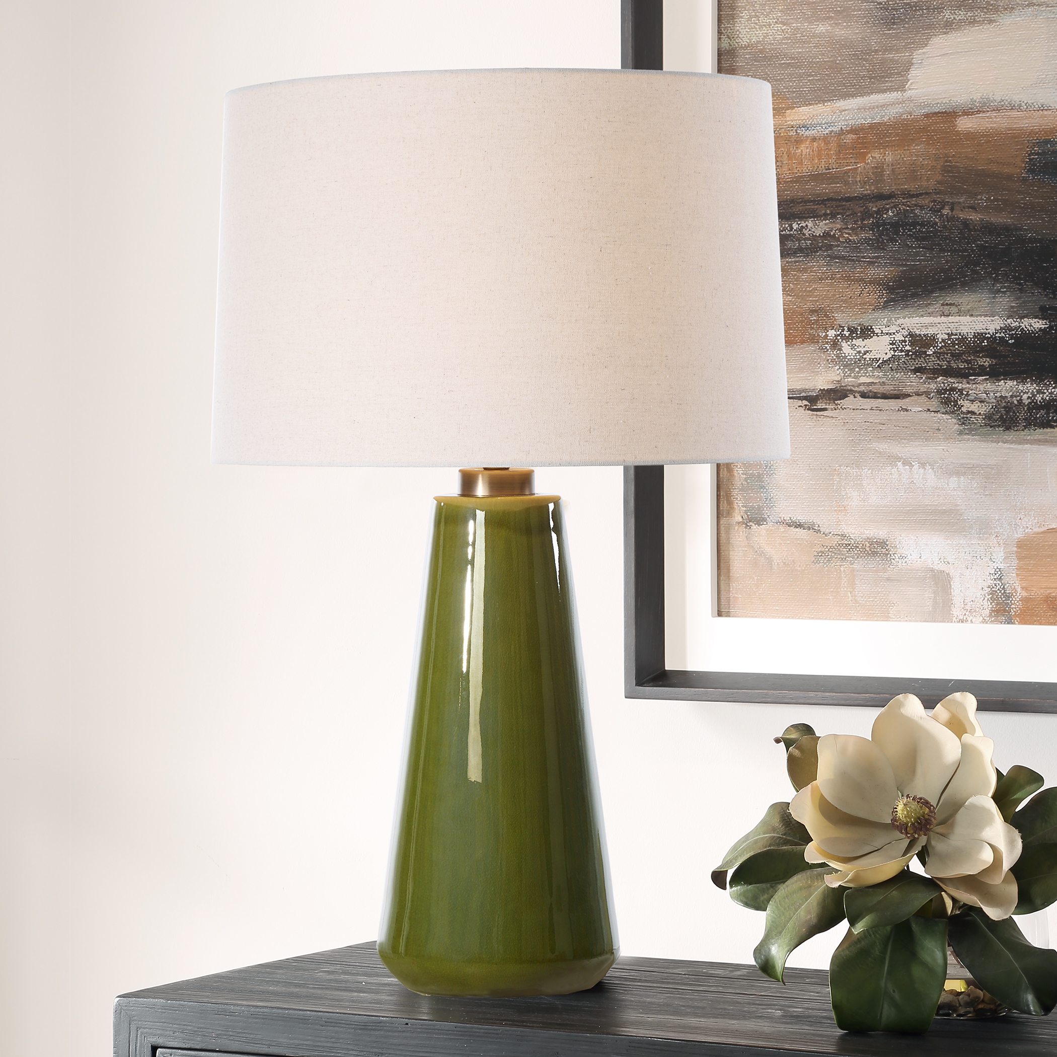 Uttermost Kelley Kelley Moss Green Table Lamp