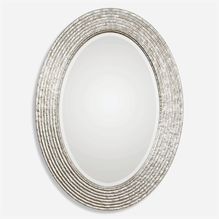 Conder Oval Silver Mirror