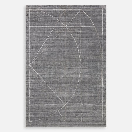 Costilla Modern Gray 9 X 13 Rug