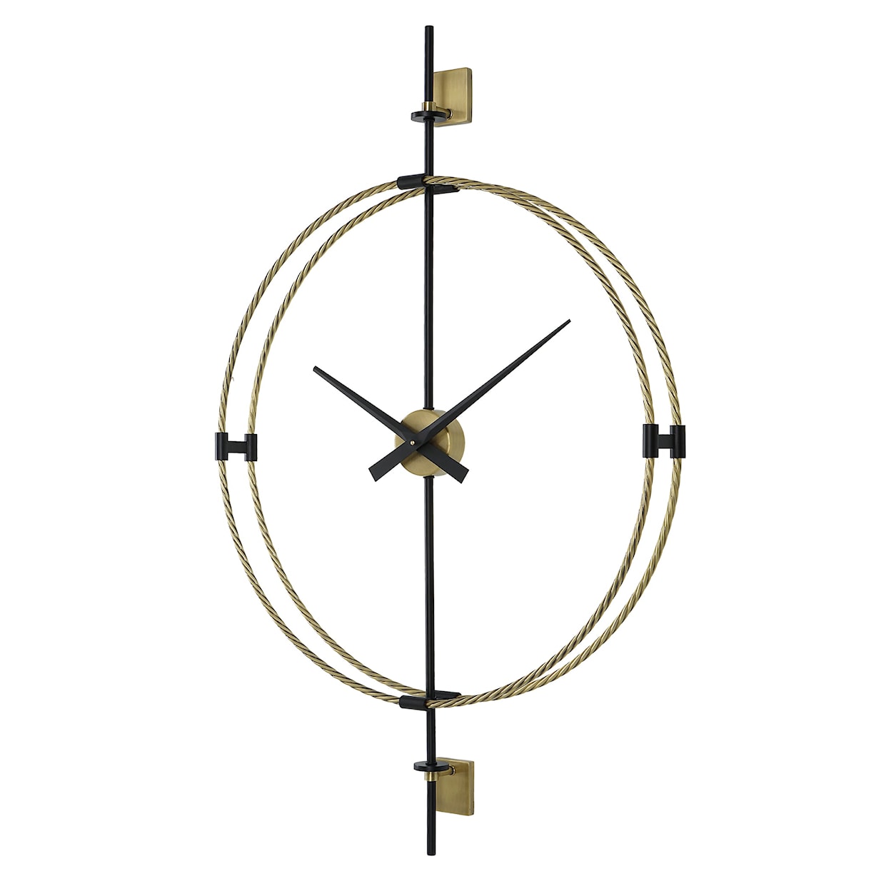 Uttermost Time Flies Wall Clock with Metal Frame