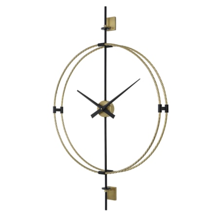 Wall Clock with Metal Frame