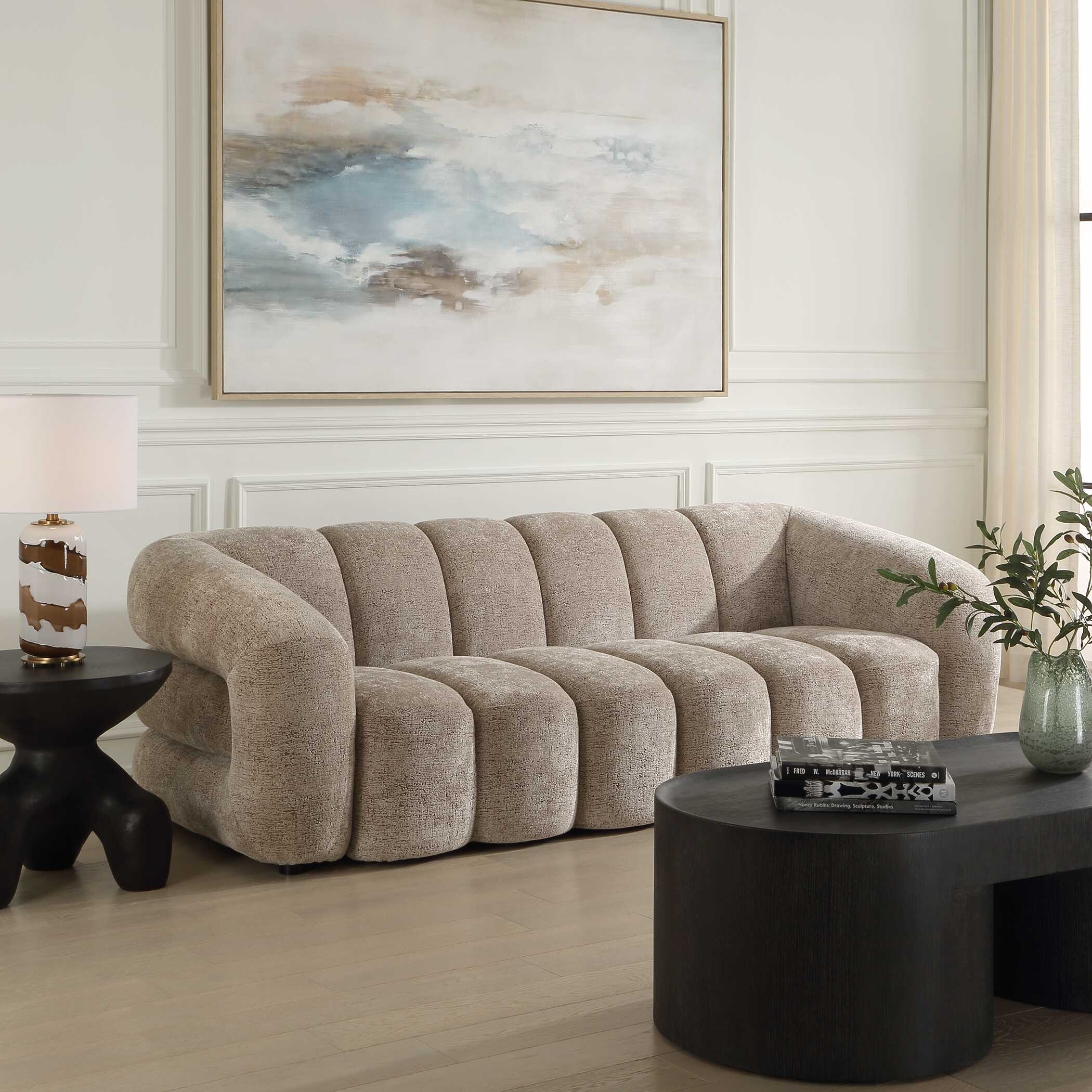 Uttermost Modella Modella Upholstered Chenille Sofa