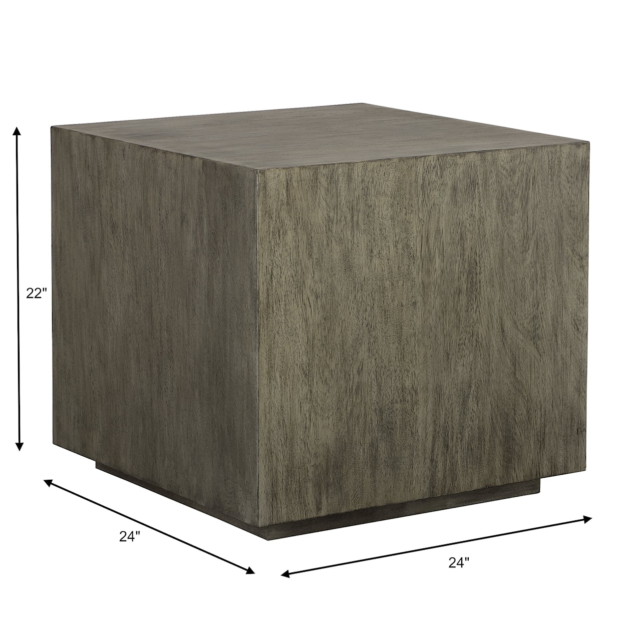 Uttermost Accent Furniture - Occasional Tables Kareem Modern Gray Side Table