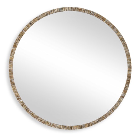 Odeon Shell Inlay Round Mirror