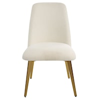 Vantage Off White Fabric Dining Chair