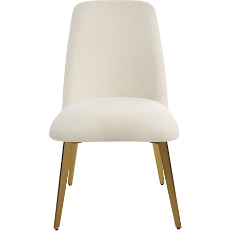 Vantage Off White Fabric Dining Chair