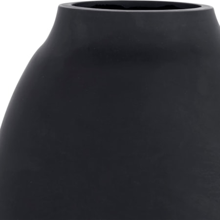 Hearth Matte Black Vases Set/3