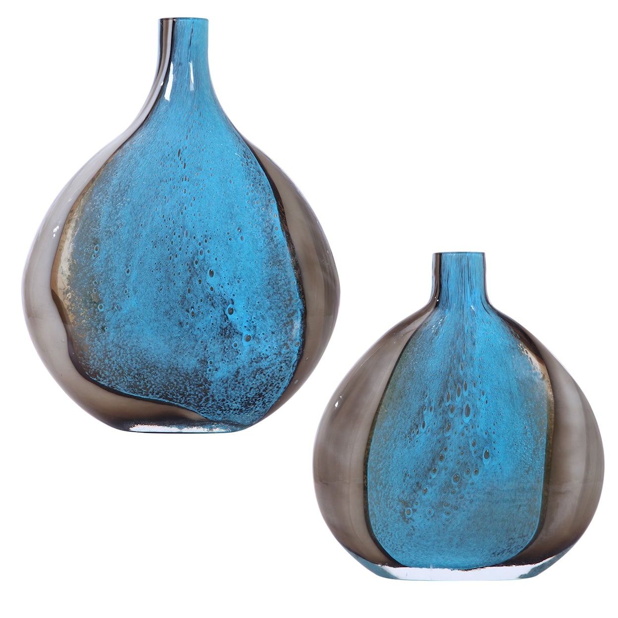 Uttermost Accessories - Vases and Urns Adrie Art Glass Vases, S/2