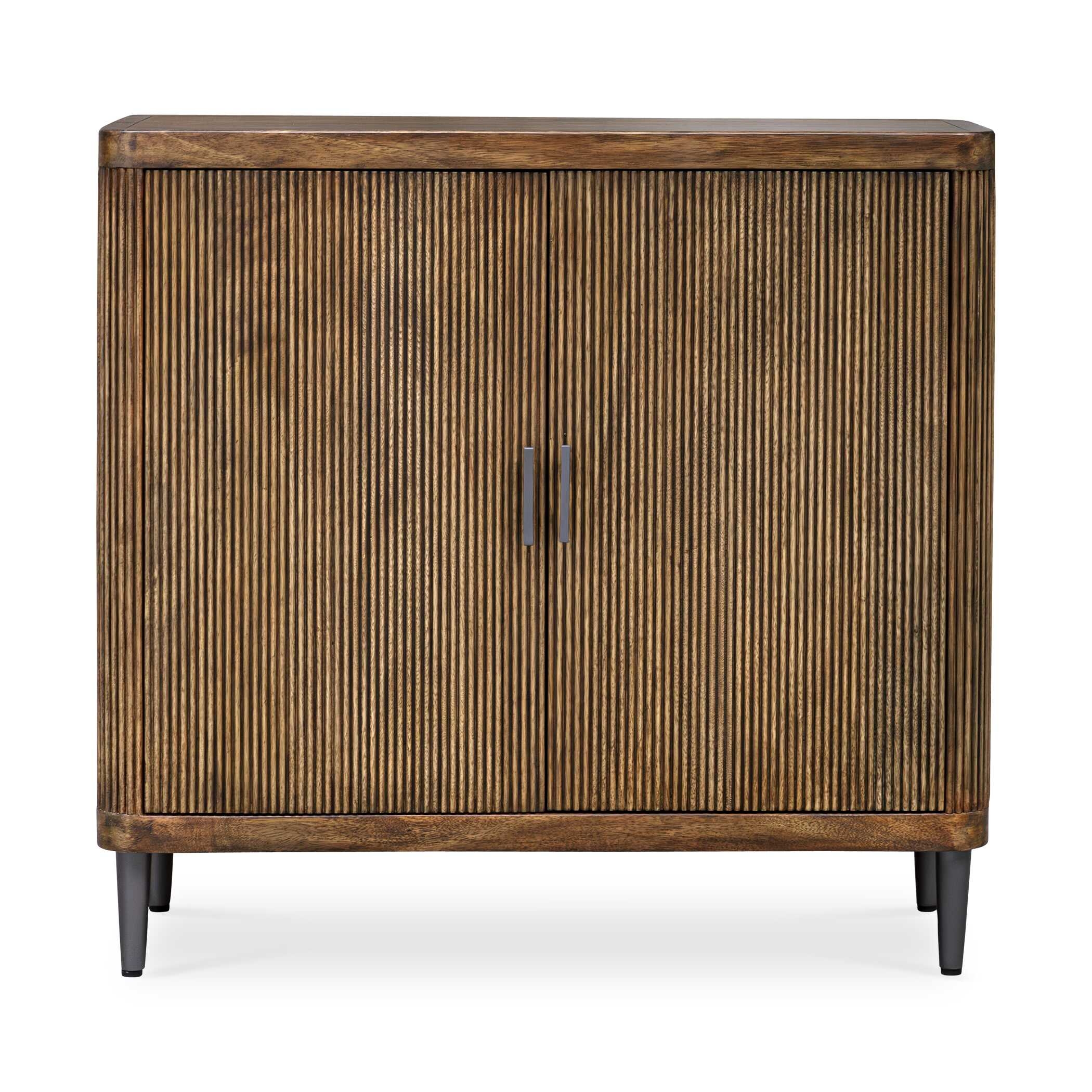 Pinstripe Tambour 2 Door Cabinet