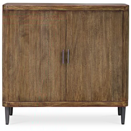 Pinstripe Tambour 2 Door Cabinet
