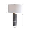 Uttermost Table Lamps Strathmore Stone Gray Table Lamp