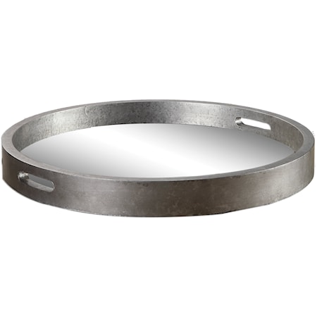 Bechet Round Silver Tray