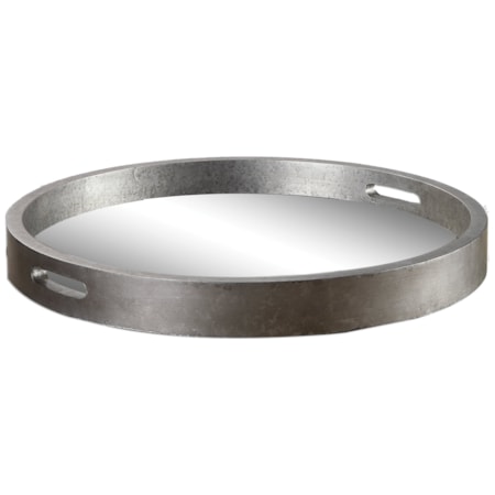 Bechet Round Silver Tray