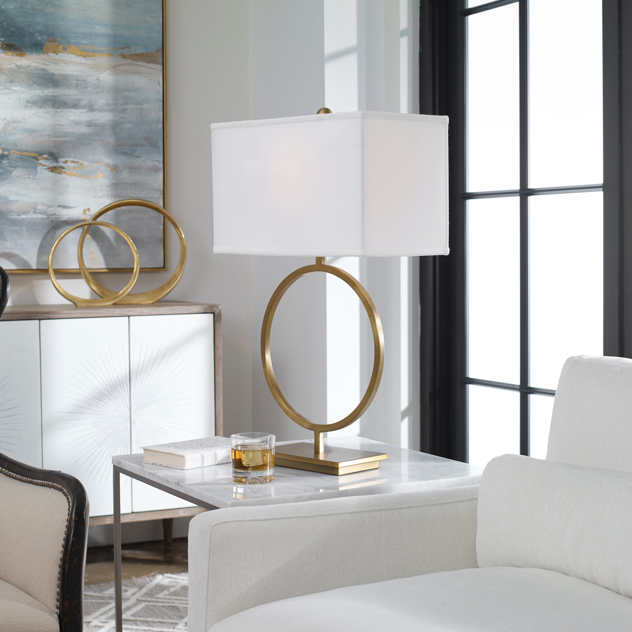 Uttermost Table Lamps Duara Circle Table Lamp