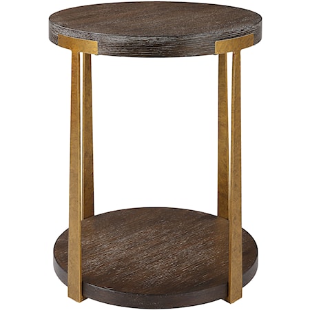 Palisade Round Wood Side Table