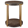 Uttermost Palisade Palisade Round Wood Side Table