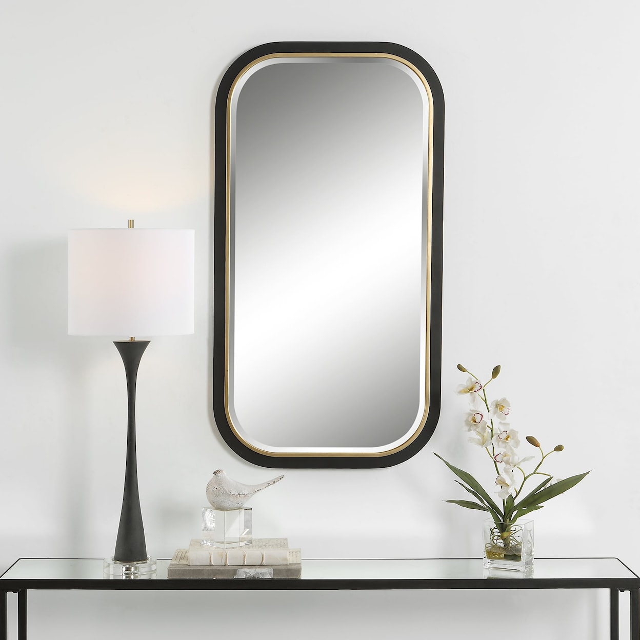 Uttermost Nevaeh Nevaeh Curved Rectangle Mirror