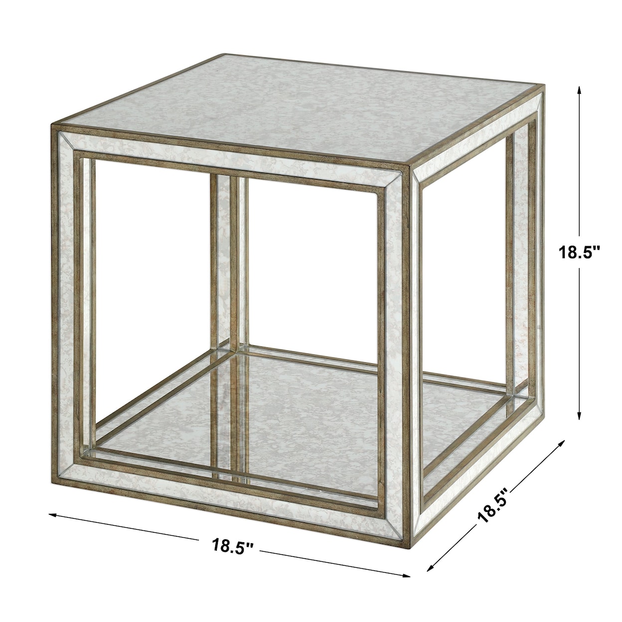 Uttermost Accent Furniture - Occasional Tables Julie Mirrored Accent Table