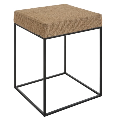 Laramie Rustic Rope Accent Table