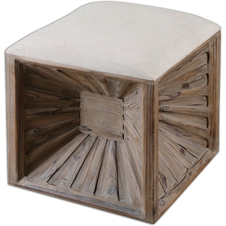 Jia Wooden Ottoman