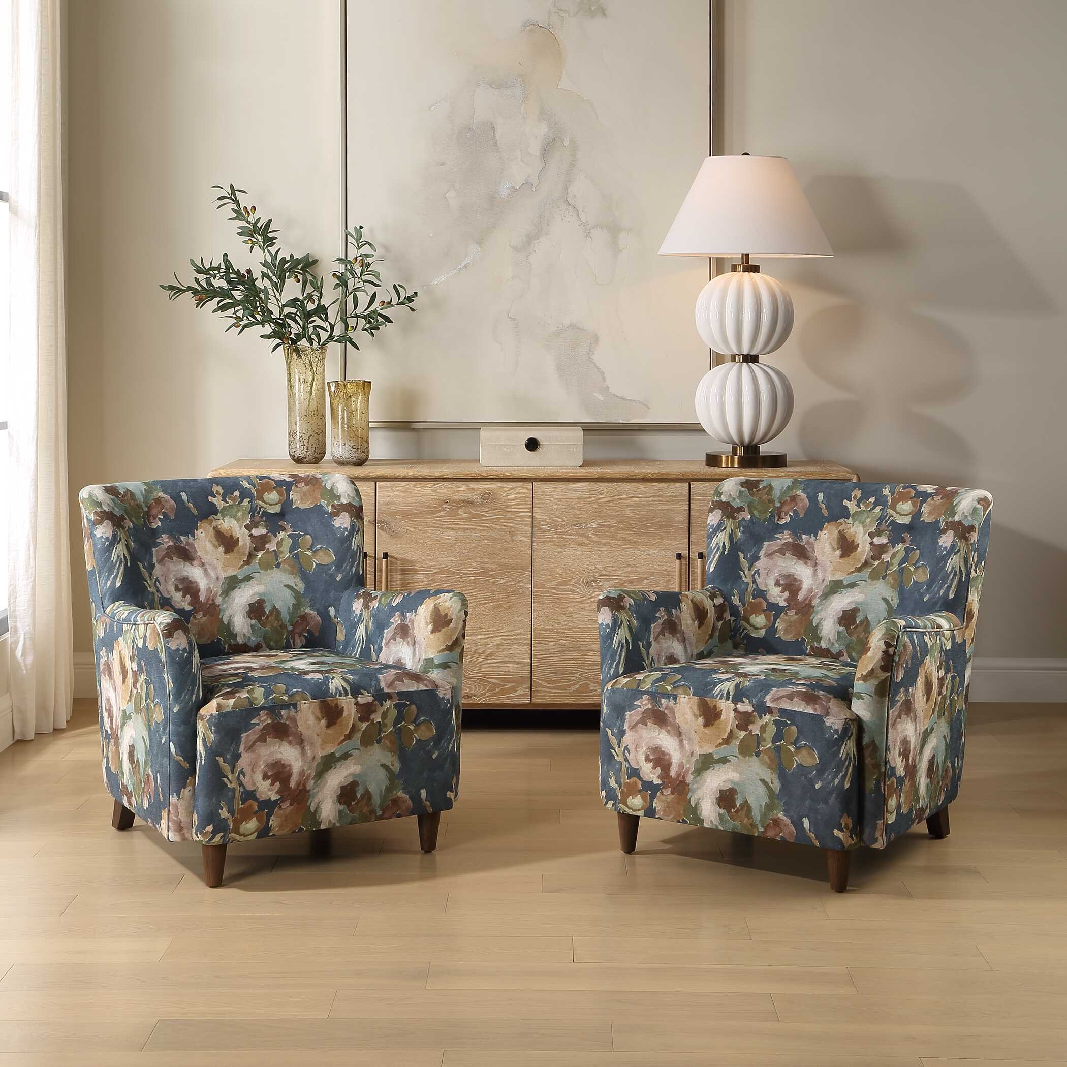 Uttermost Lainey Lainey Floral Upholstered Armchair