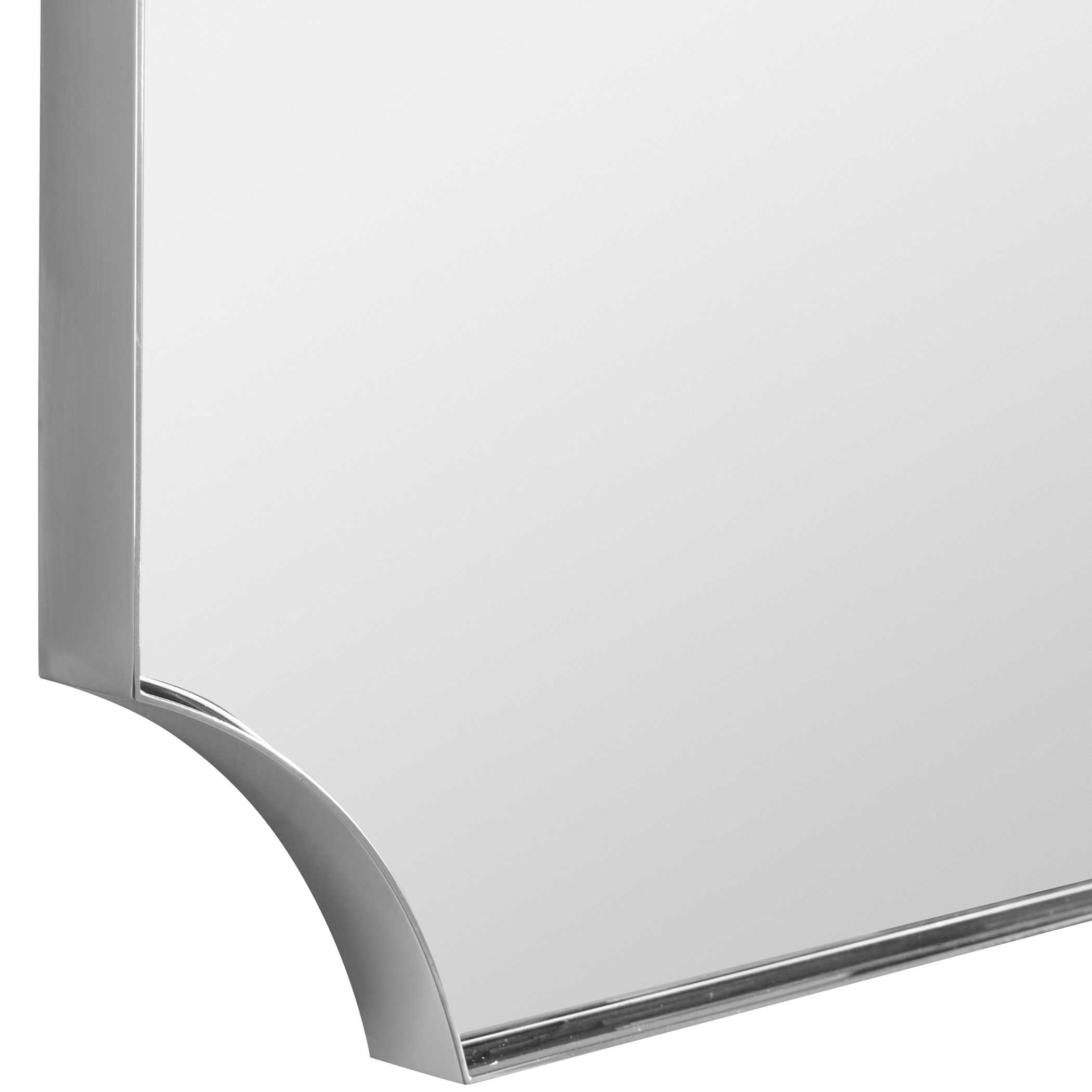 Uttermost Lennox Lennox Nickel Scalloped Corner Mirror