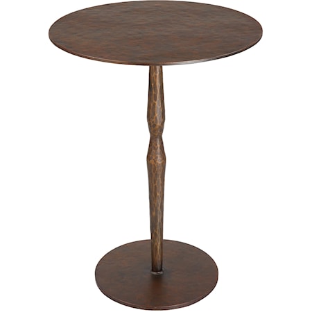 Industria Copper Bronze Accent Table