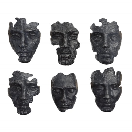 Self-Portrait Metallic Wall Decor Set/6