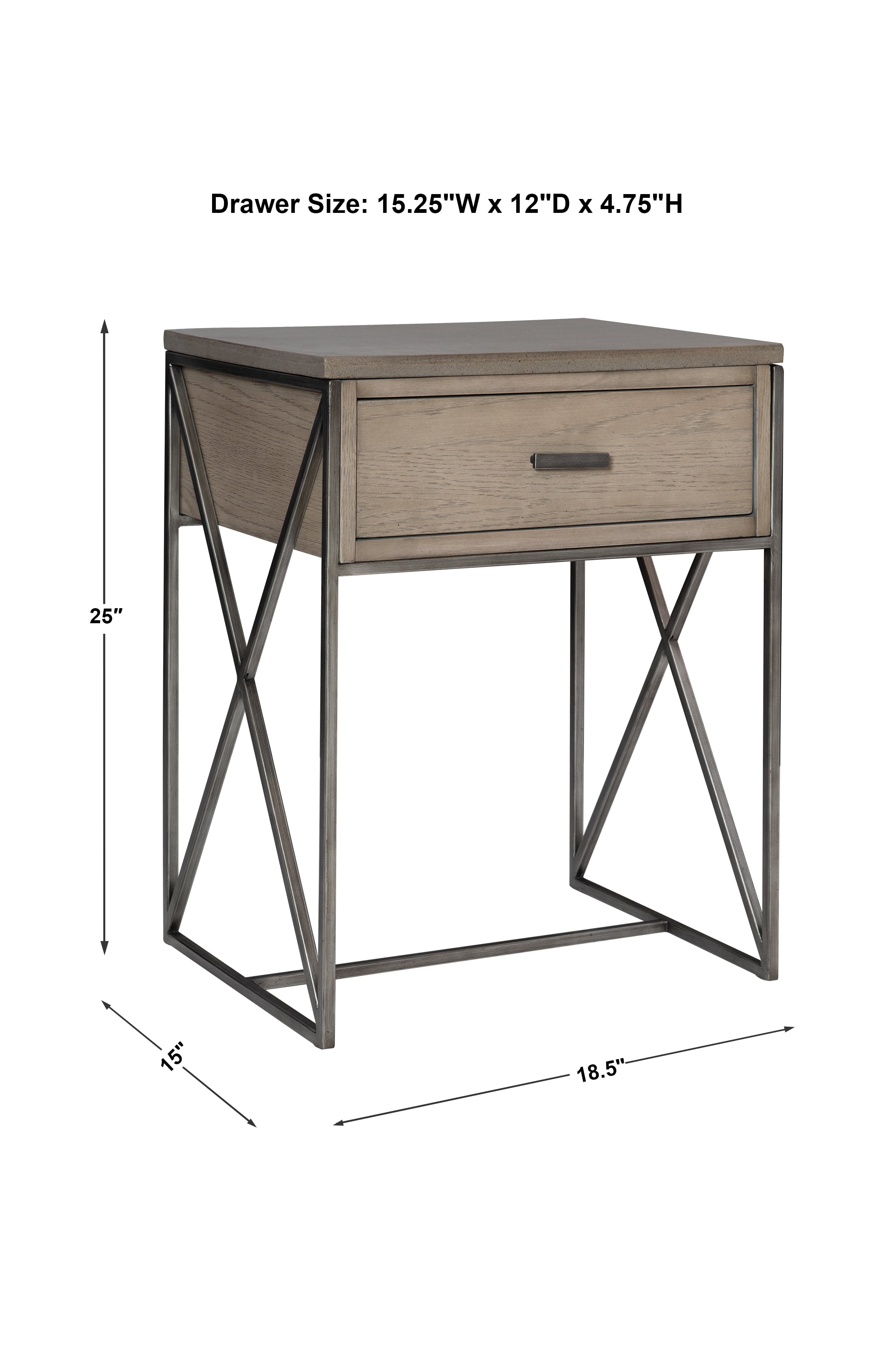 Uttermost Accent Furniture - Occasional Tables Cartwright Gray Side Table