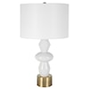 Uttermost Architect Table Lamp with Gold and Ivory Base