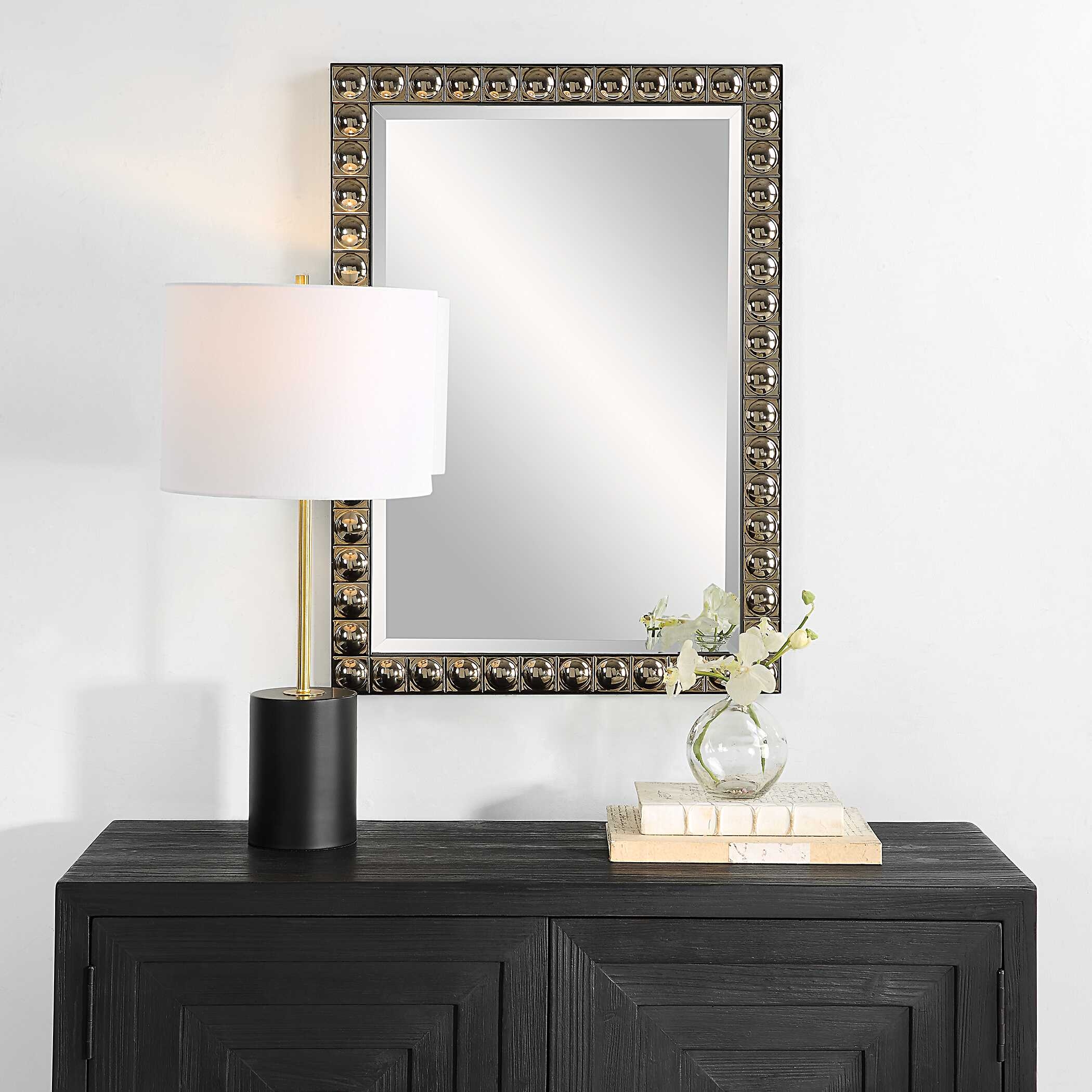 Uttermost Silvio Silvio Tiled Vanity Mirror