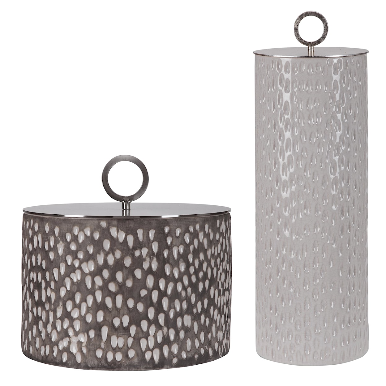 Uttermost Accessories Cyprien Ceramic Containers, S/2