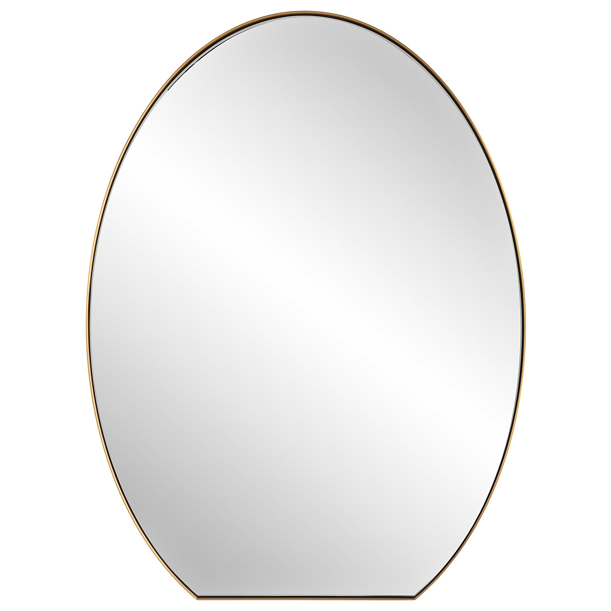 Cabell Brass Oval Mirror