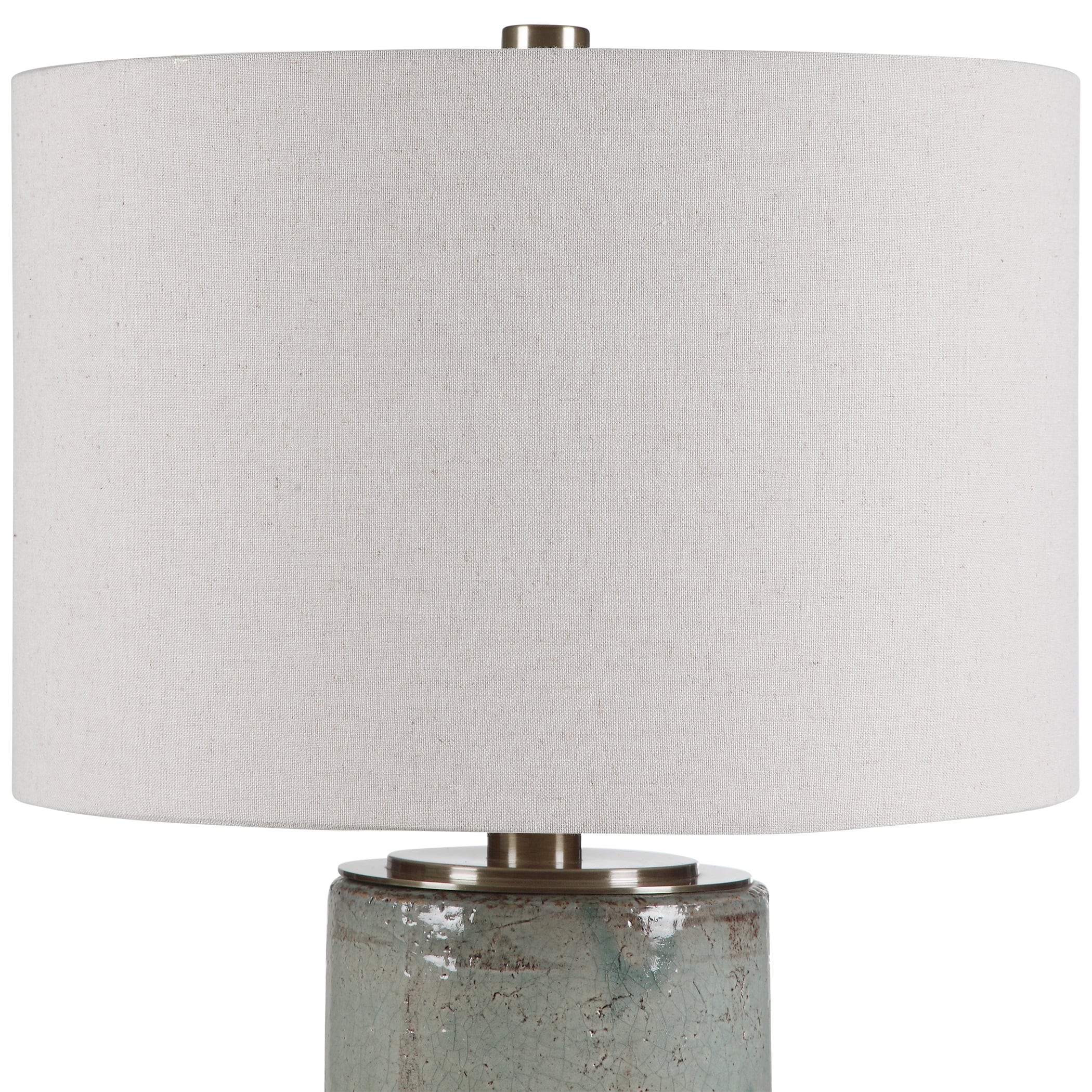 Uttermost Table Lamps Callais Crackled Aqua Table Lamp