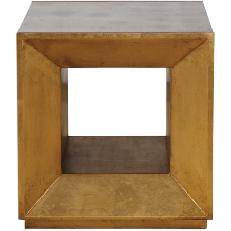 Flair Gold Cube Table