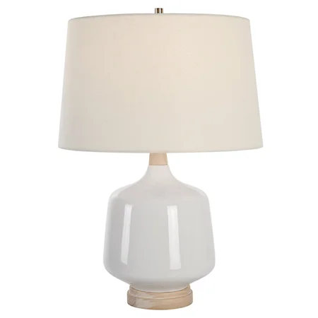 Opal Gloss White Table Lamp