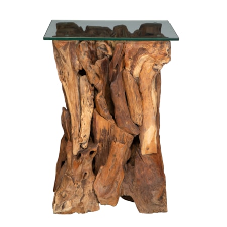 Rozel Teak Wood End Table