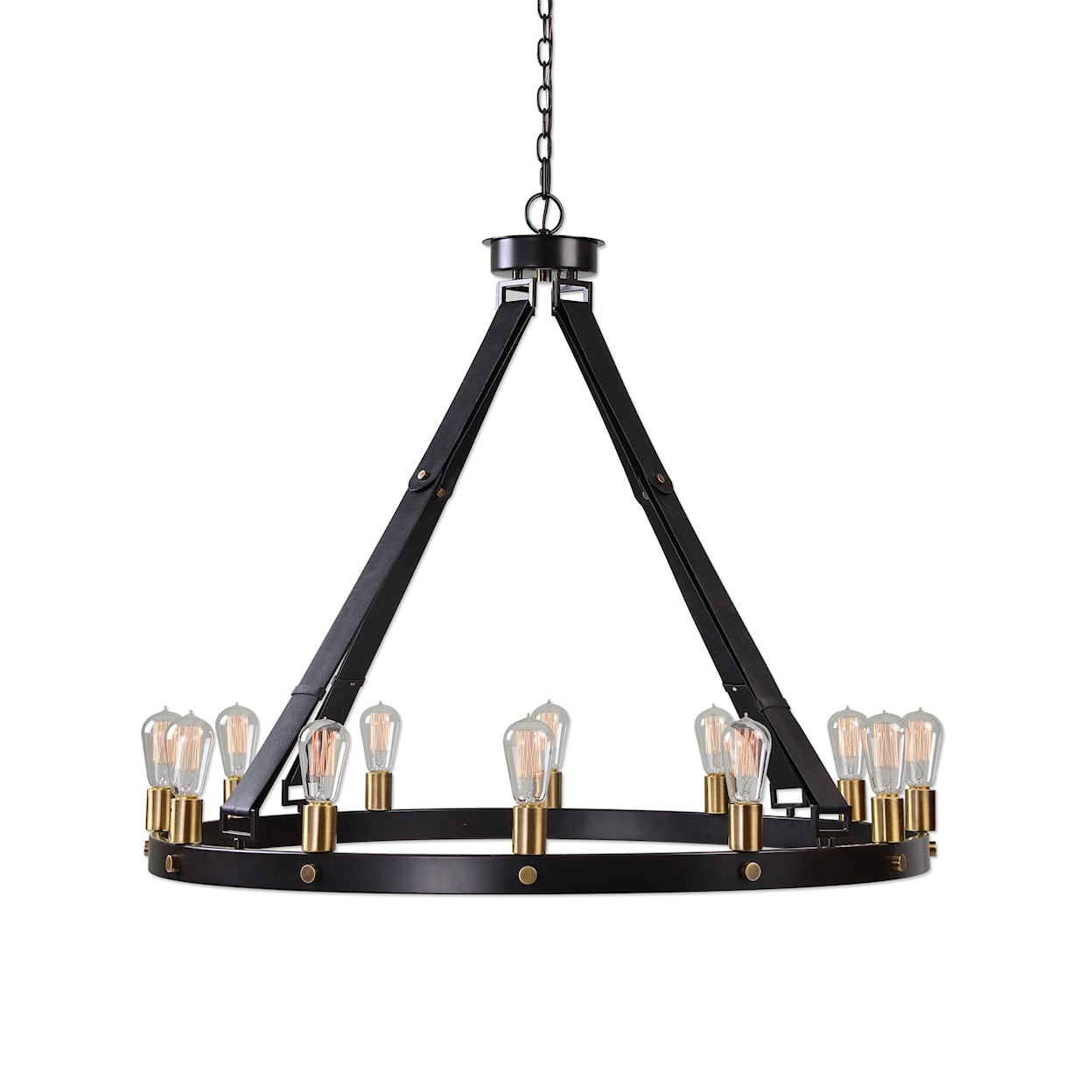 Uttermost Lighting Fixtures - Chandeliers Marlow 12 Light Circle Chandelier